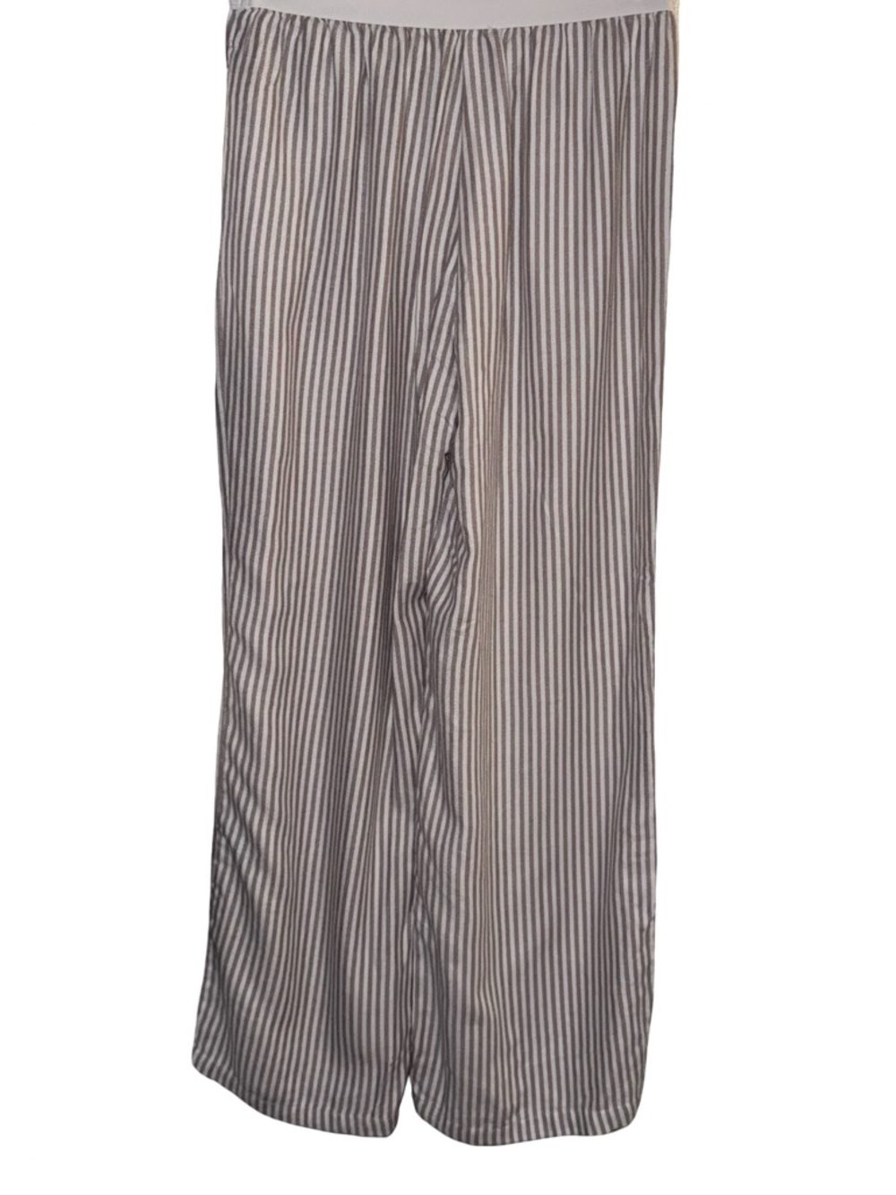 Sincerely Jules M Striped Wide Leg Pants Elastic Waist Coastal Lounge Beach - Picture 2 of 6